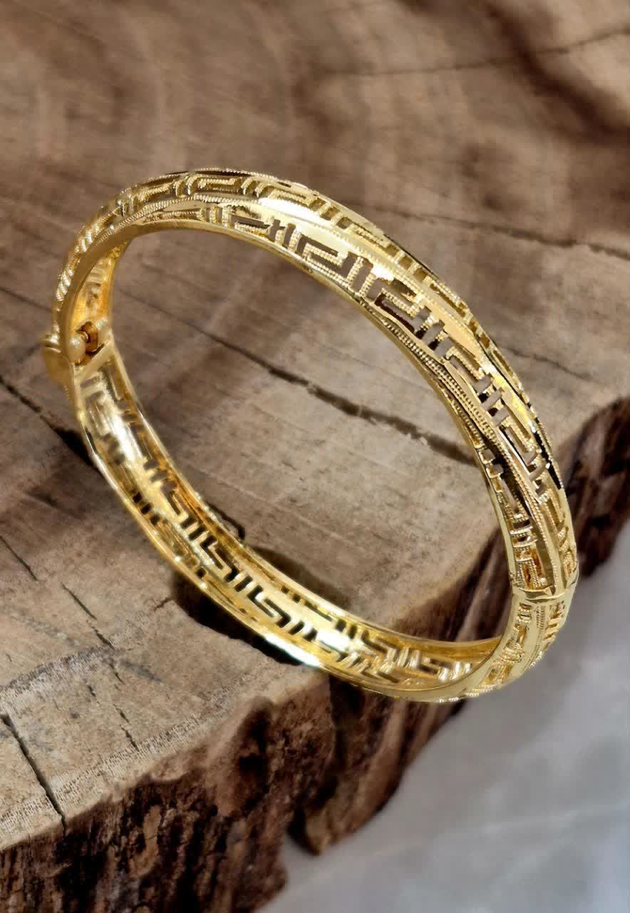 دستبند النگویی باز شو طرح طلاورساچ